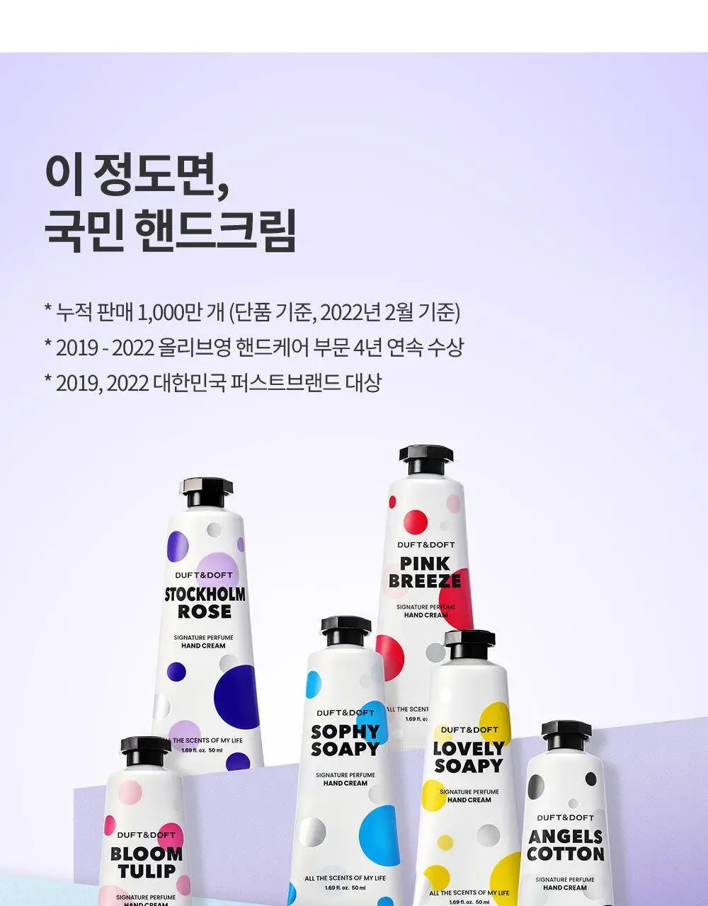 [소용량]더프트앤도프트 시그니처 퍼퓸 핸드크림 25ml 2종 택 1 상세페이지 6
